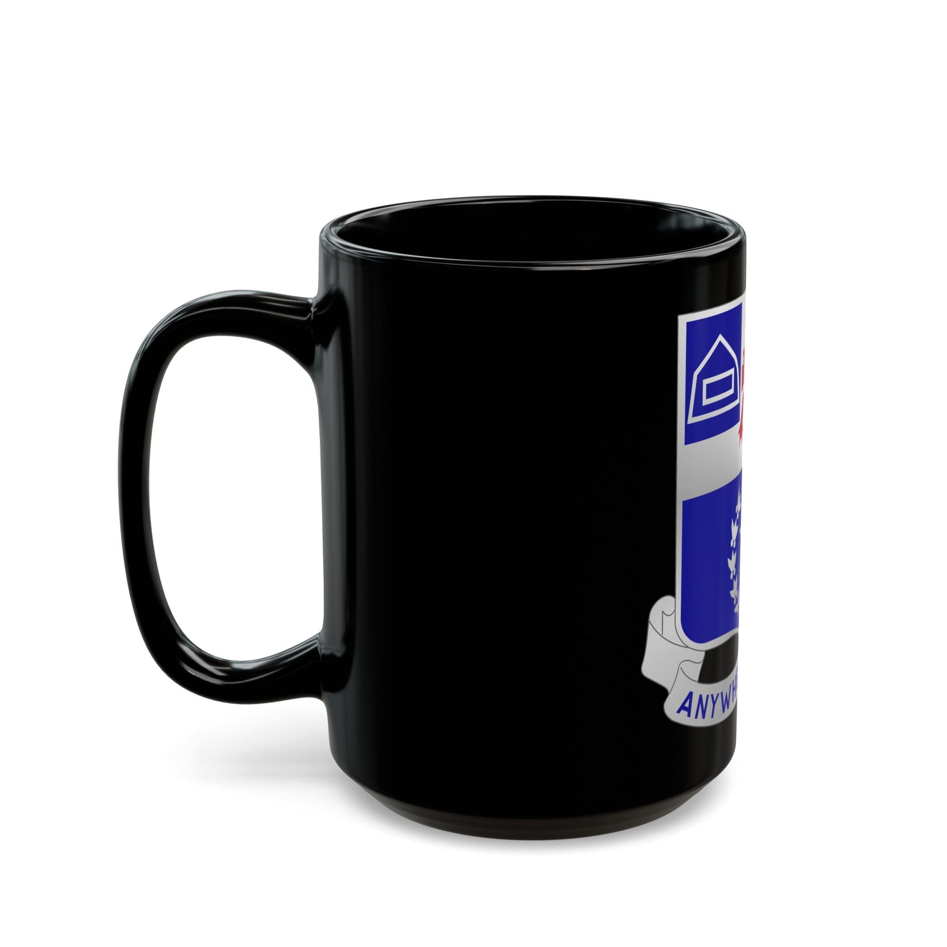 57th Infantry Regiment (U.S. Army) Black Coffee Mug-The Sticker Space