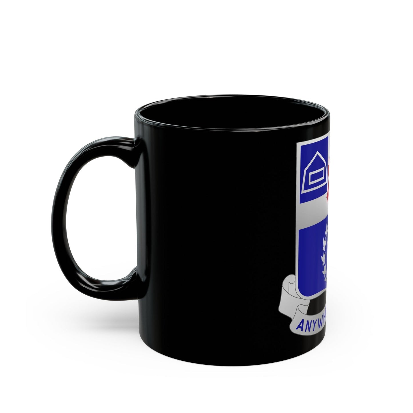 57th Infantry Regiment (U.S. Army) Black Coffee Mug-The Sticker Space