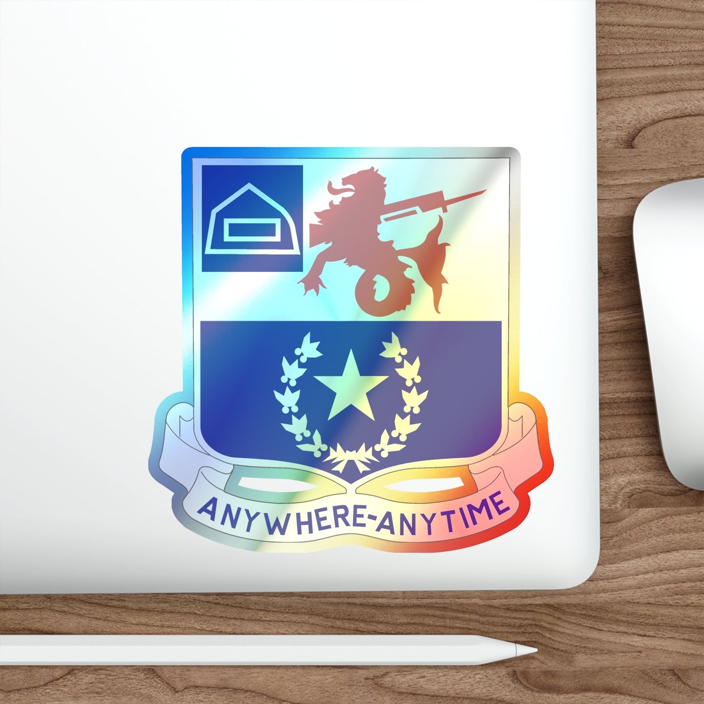 57th Infantry Regiment (U.S. Army) Holographic STICKER Die-Cut Vinyl Decal-The Sticker Space