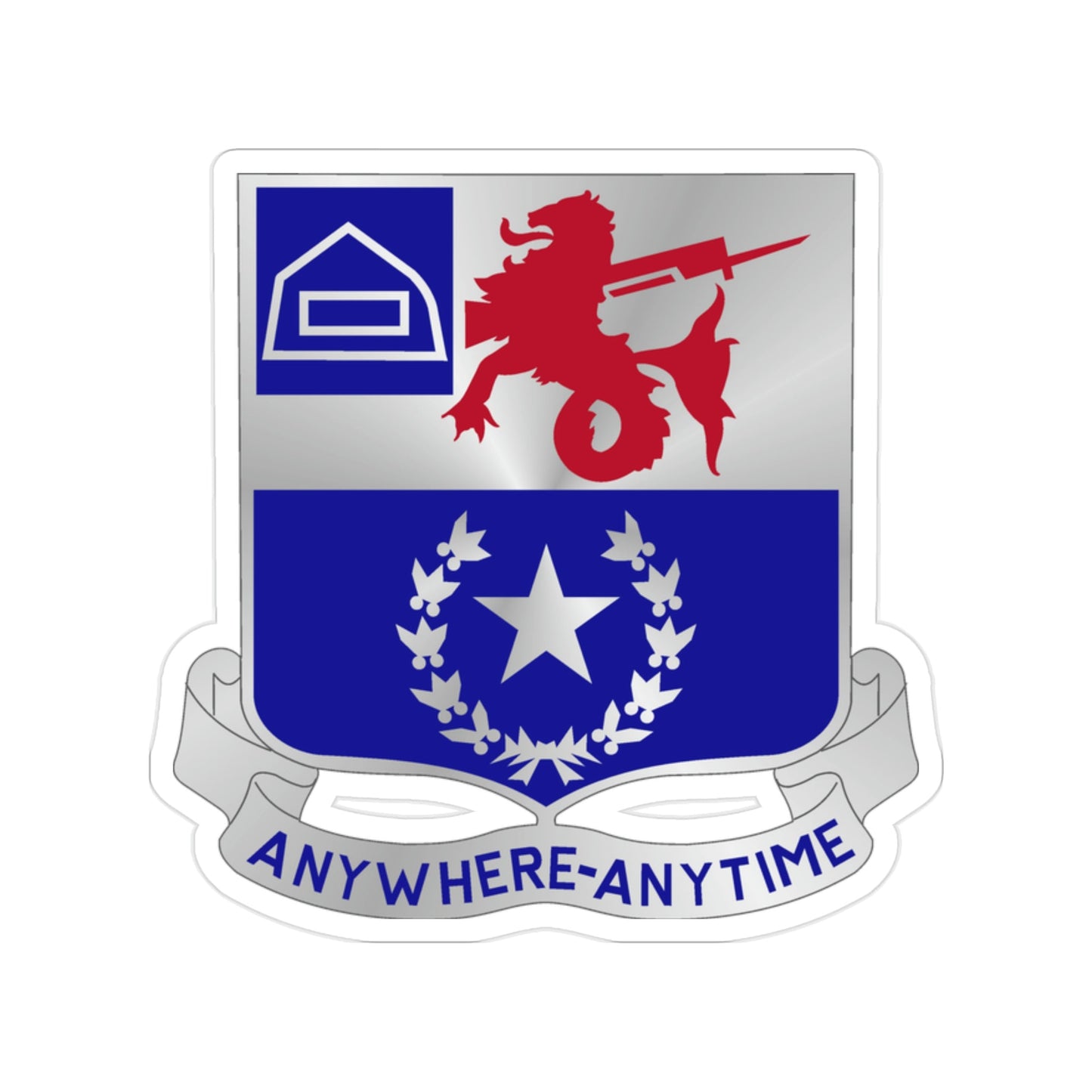 57th Infantry Regiment (U.S. Army) Transparent STICKER Die-Cut Vinyl Decal-2 Inch-The Sticker Space