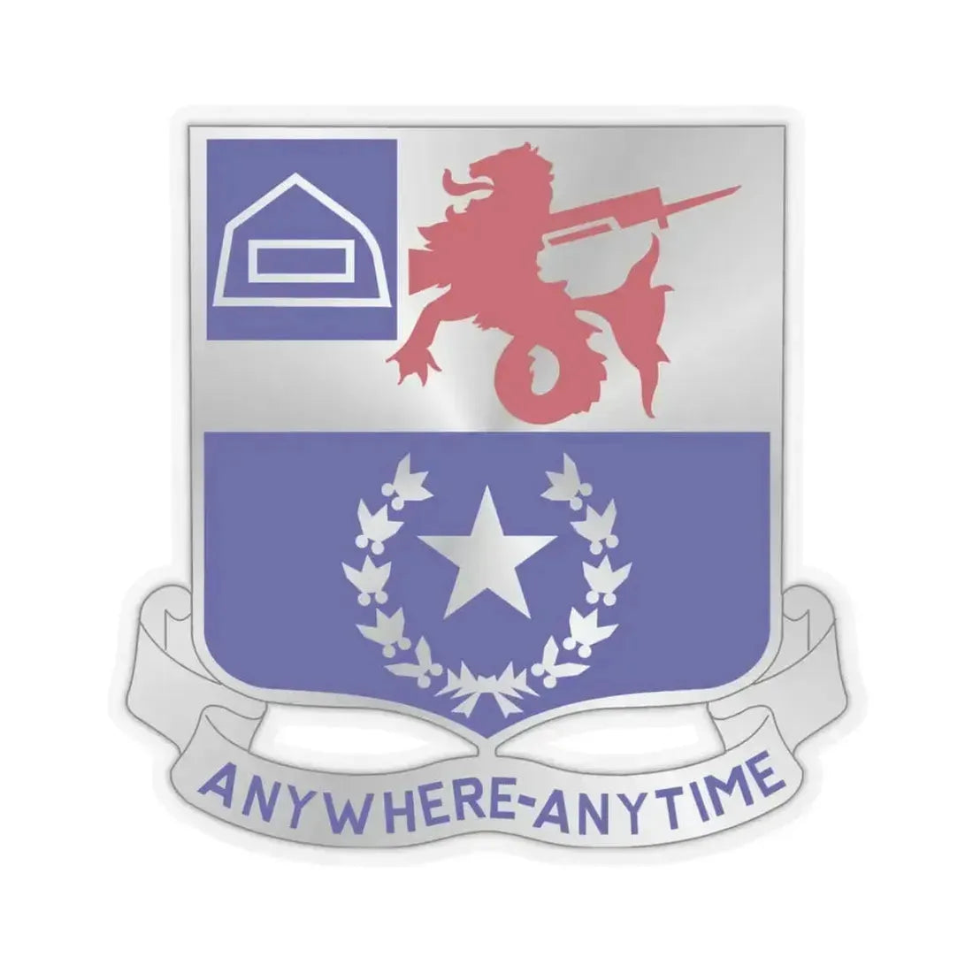 57th Infantry Regiment (U.S. Army) STICKER Vinyl Kiss-Cut Decal 3 Inch Transparent - The Sticker Space