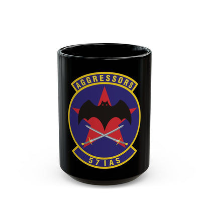 57th Information Aggressor Squadron (U.S. Air Force) Black Coffee Mug-15oz-The Sticker Space