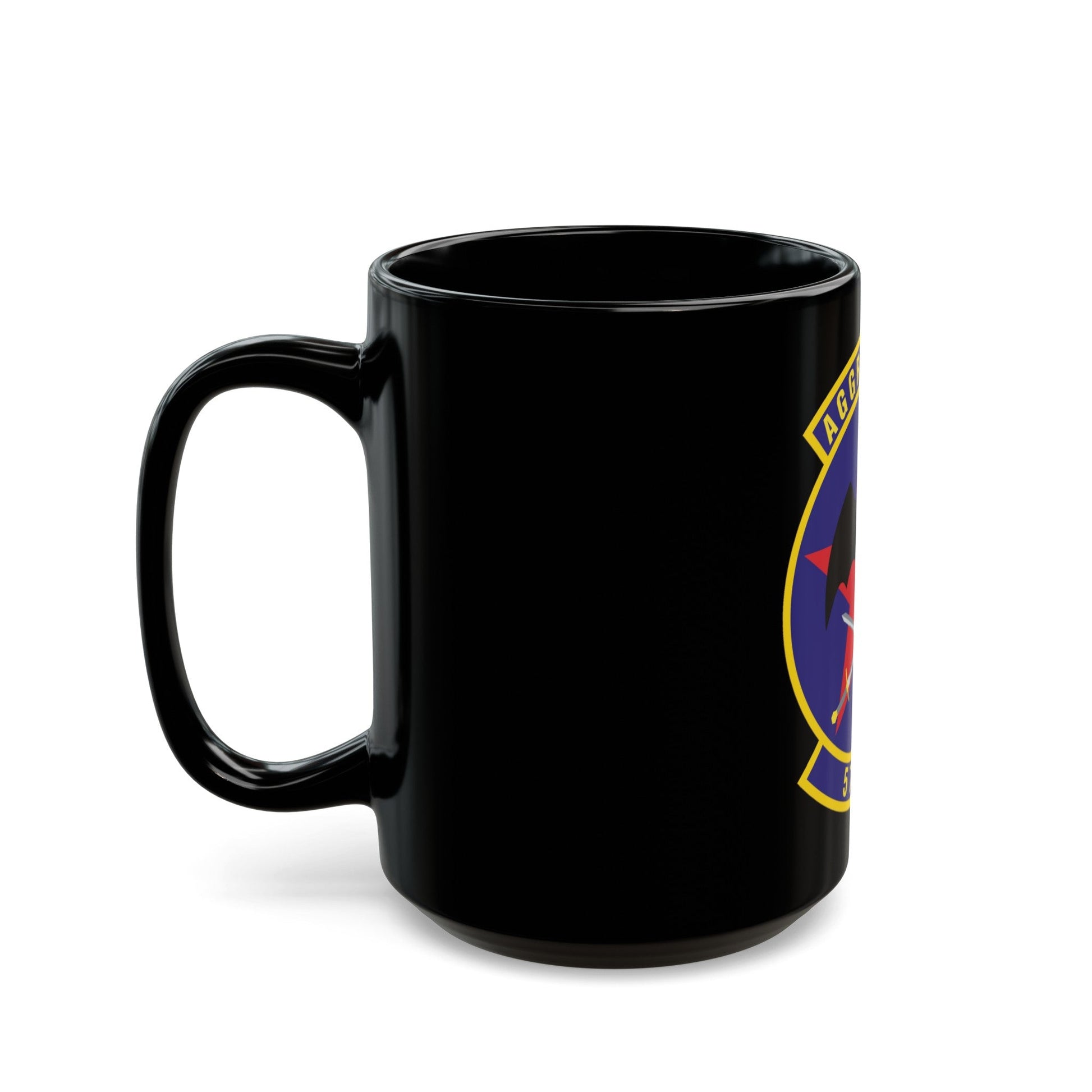 57th Information Aggressor Squadron (U.S. Air Force) Black Coffee Mug-The Sticker Space