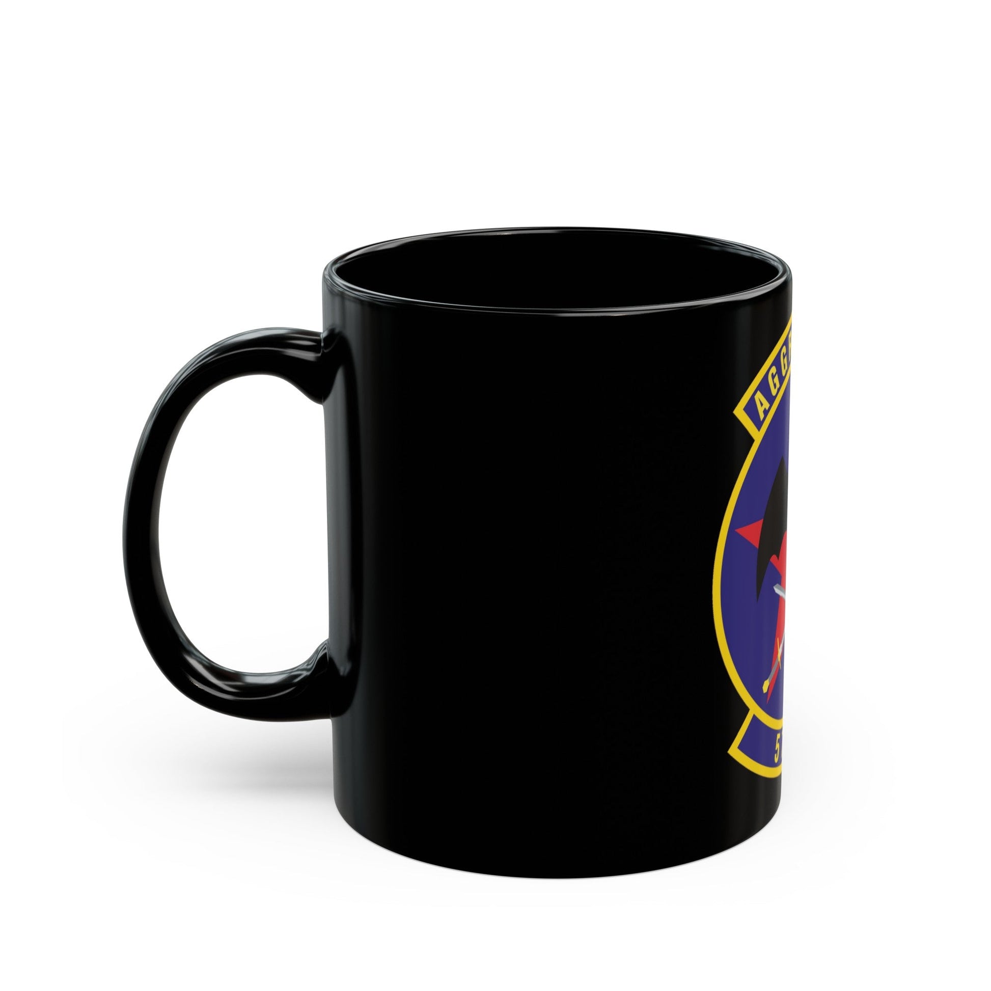 57th Information Aggressor Squadron (U.S. Air Force) Black Coffee Mug-The Sticker Space