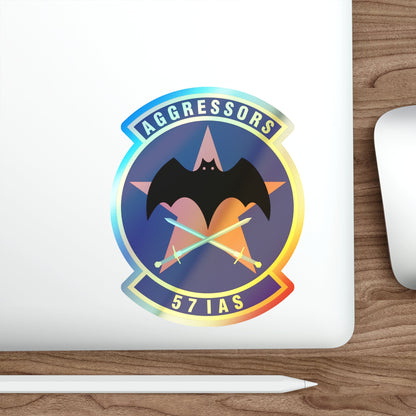 57th Information Aggressor Squadron (U.S. Air Force) Holographic STICKER Die-Cut Vinyl Decal-The Sticker Space