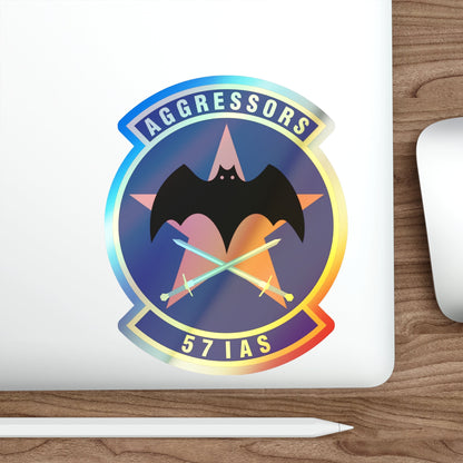 57th Information Aggressor Squadron (U.S. Air Force) Holographic STICKER Die-Cut Vinyl Decal-The Sticker Space