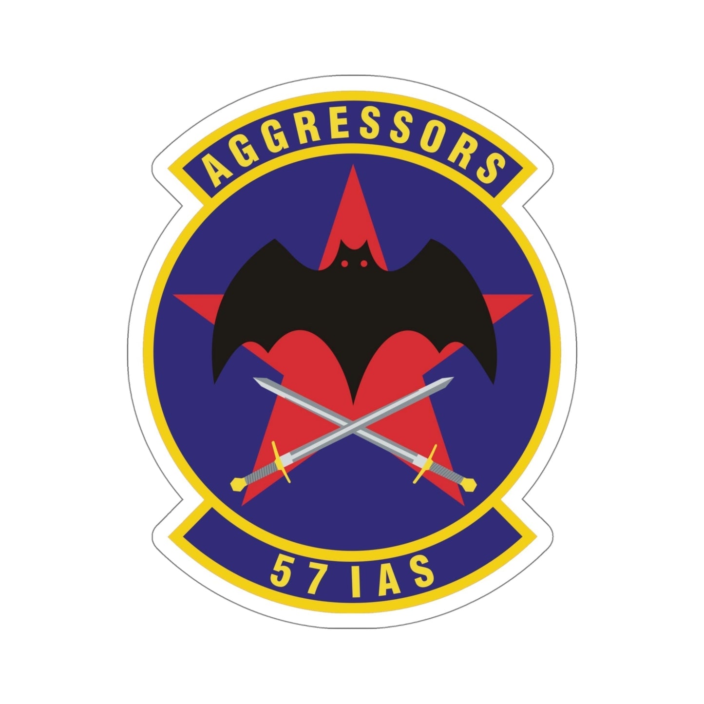 57th Information Aggressor Squadron (U.S. Air Force) STICKER Vinyl Die-Cut Decal-5 Inch-The Sticker Space