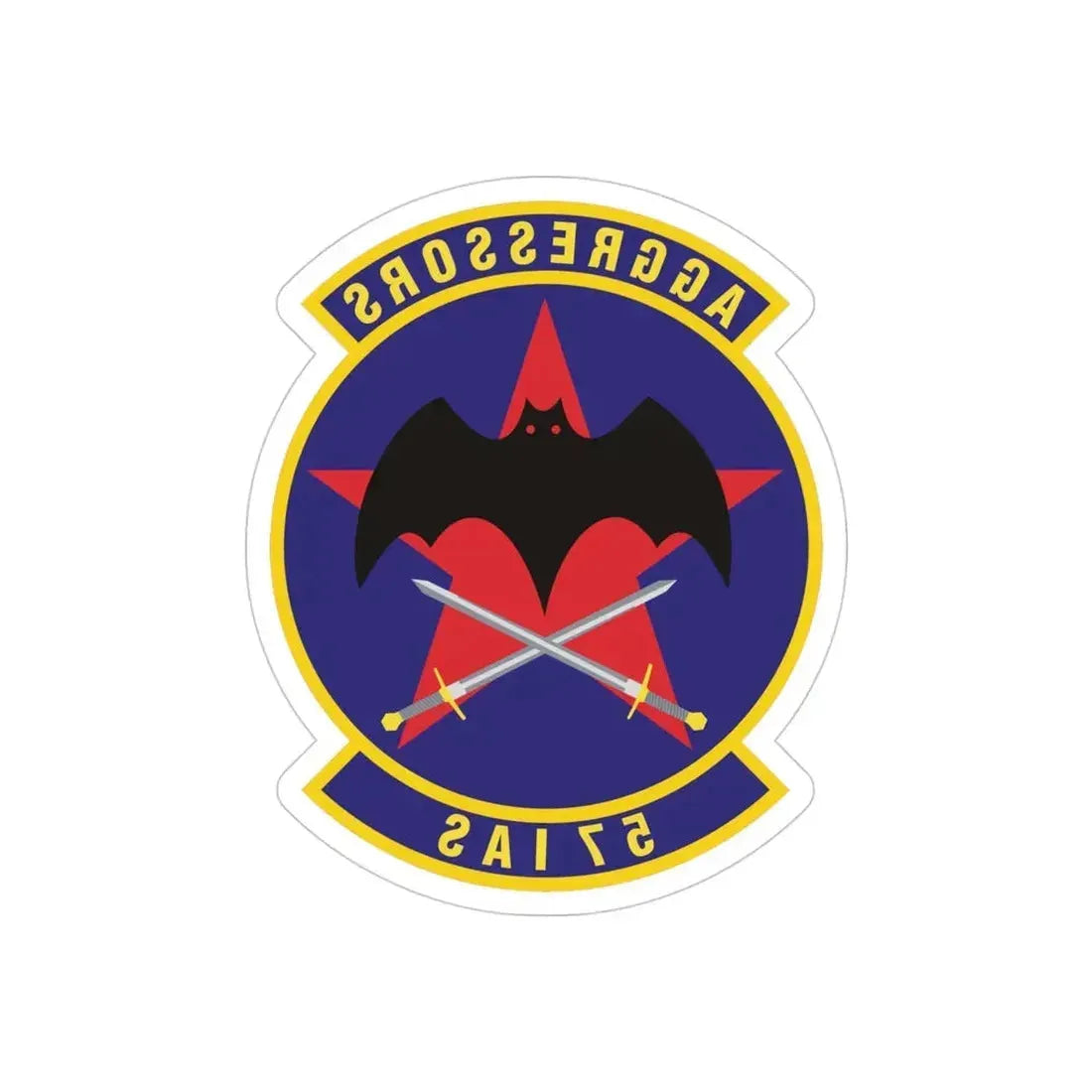 57th Information Aggressor Squadron (U.S. Air Force) REVERSE PRINT Transparent Die-Cut STICKER - The Sticker Space