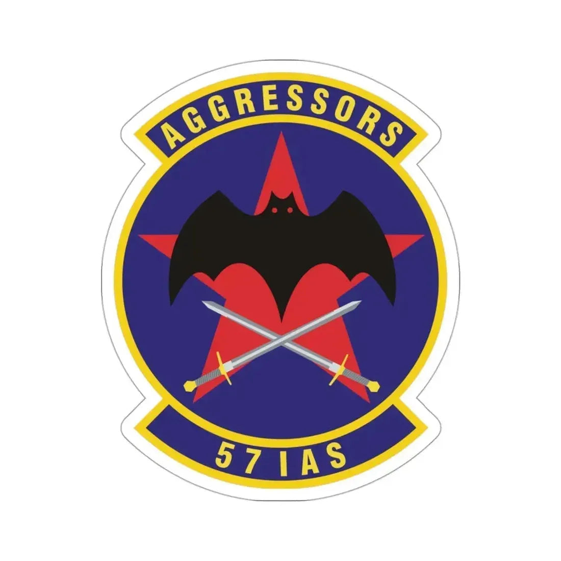 57th Information Aggressor Squadron (U.S. Air Force) STICKER Vinyl Die-Cut Decal 3 Inch - The Sticker Space