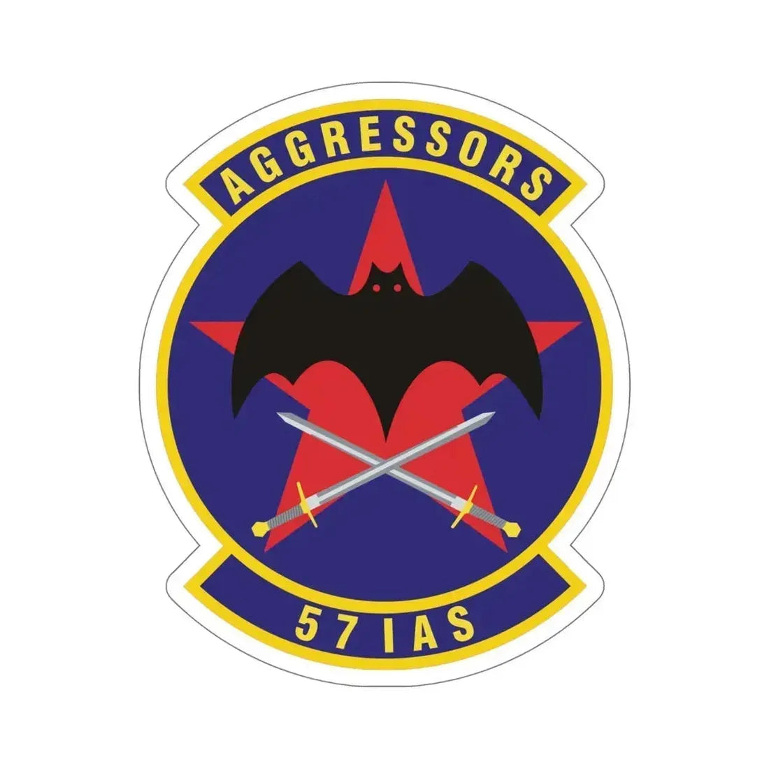 57th Information Aggressor Squadron (U.S. Air Force) STICKER Vinyl Die-Cut Decal 6 Inch - The Sticker Space