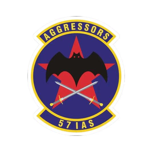 57th Information Aggressor Squadron (U.S. Air Force) STICKER Vinyl Kiss-Cut Decal 2 Inch White - The Sticker Space