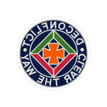 58 Air Traffic Control Battalion (U.S. Army) REVERSE PRINT Transparent Die-Cut STICKER - The Sticker Space