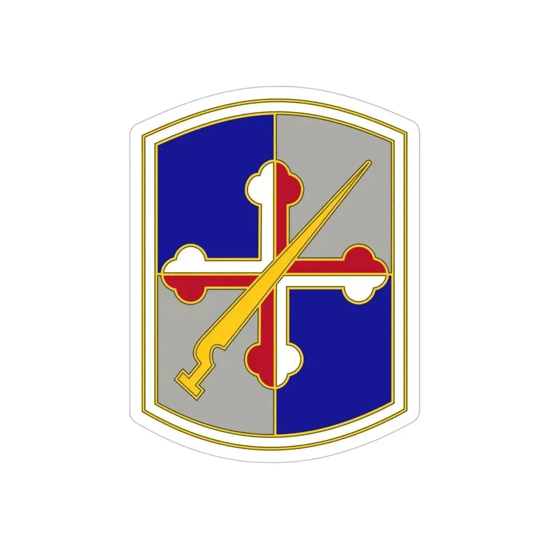 58 Battlefield Surveillance Brigade (U.S. Army) REVERSE PRINT Transparent Die-Cut STICKER 6 Inch Die-Cut Transparent - The Sticker Space