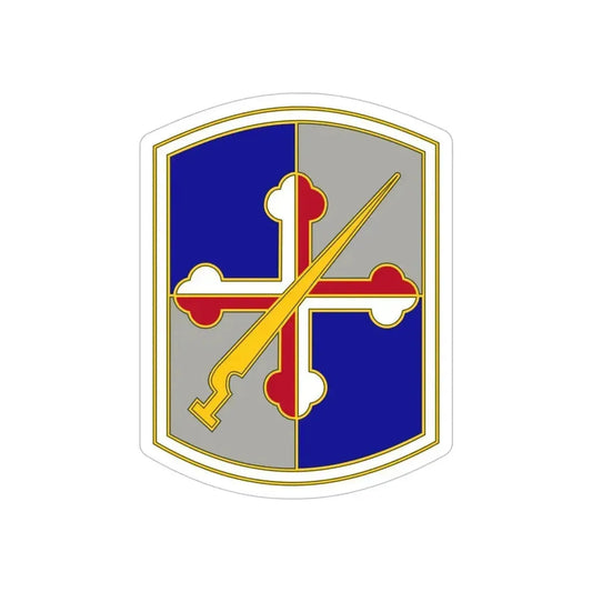 58 Battlefield Surveillance Brigade (U.S. Army) REVERSE PRINT Transparent Die-Cut STICKER 6 Inch Die-Cut Transparent - The Sticker Space