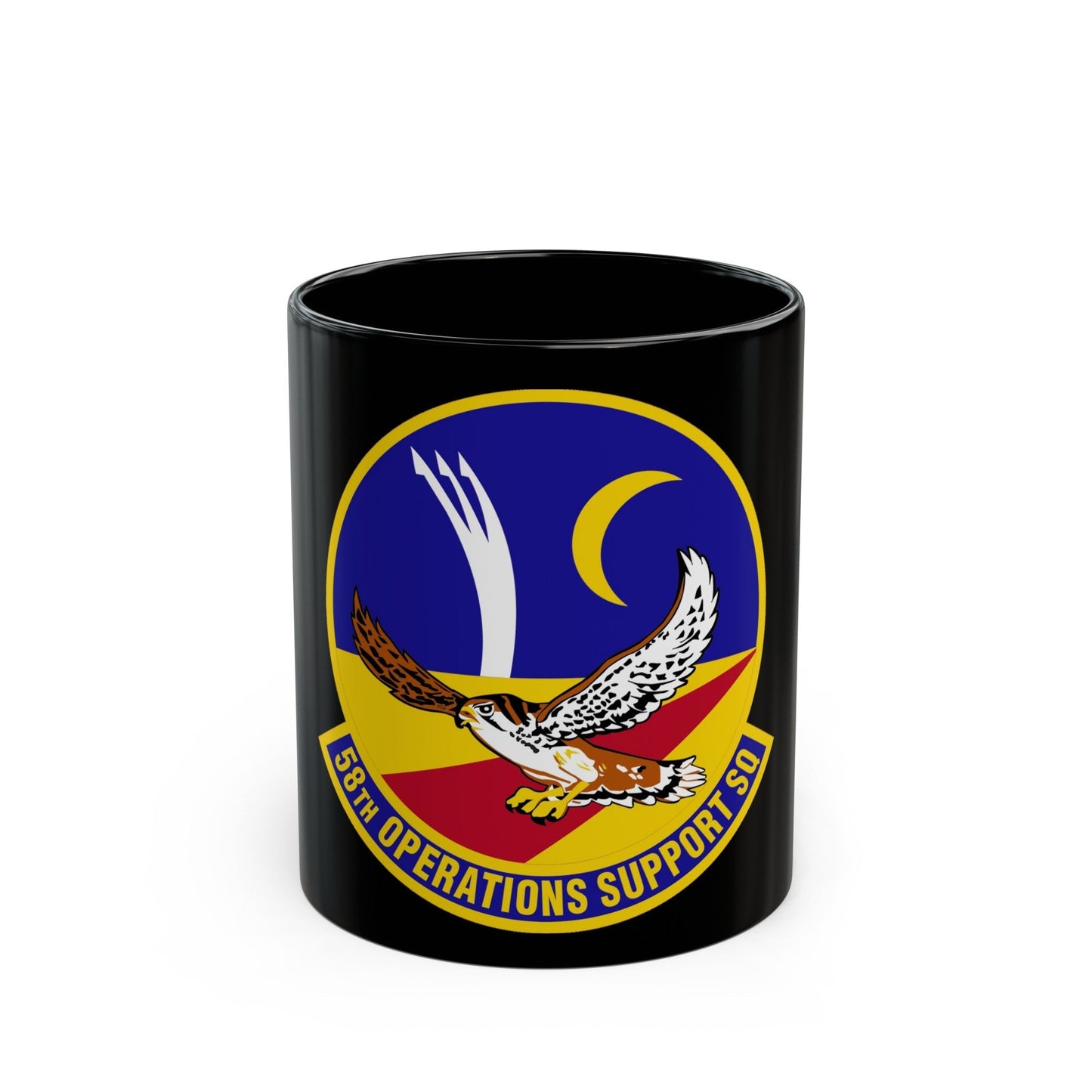 58 Operations Support Squadron AETC (U.S. Air Force) Black Coffee Mug-11oz-The Sticker Space