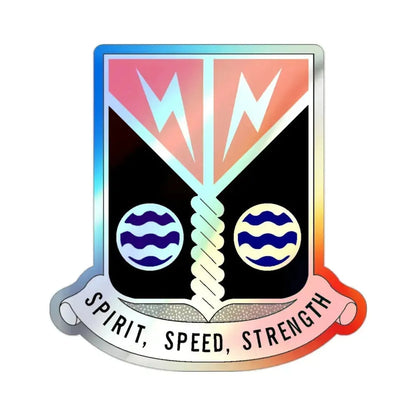 58 Signal Battalion (U.S. Army) Holographic STICKER Die-Cut Vinyl Decal - The Sticker Space