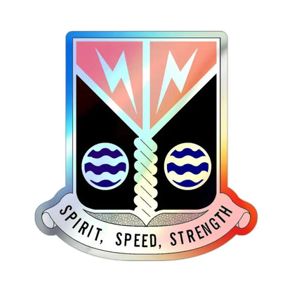 58 Signal Battalion (U.S. Army) Holographic STICKER Die-Cut Vinyl Decal - The Sticker Space