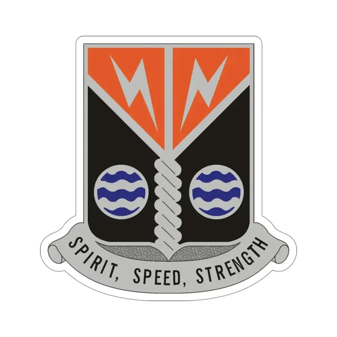 58 Signal Battalion (U.S. Army) STICKER Vinyl Die-Cut Decal 4 Inch - The Sticker Space