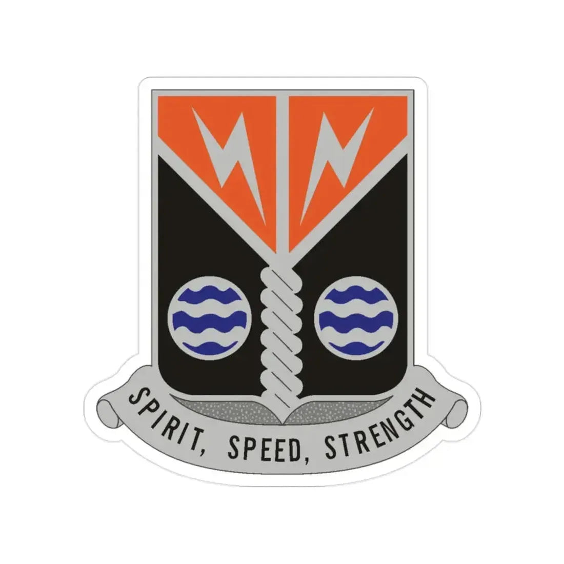 58 Signal Battalion (U.S. Army) Transparent STICKER Die-Cut Vinyl Decal 2 Inch - The Sticker Space