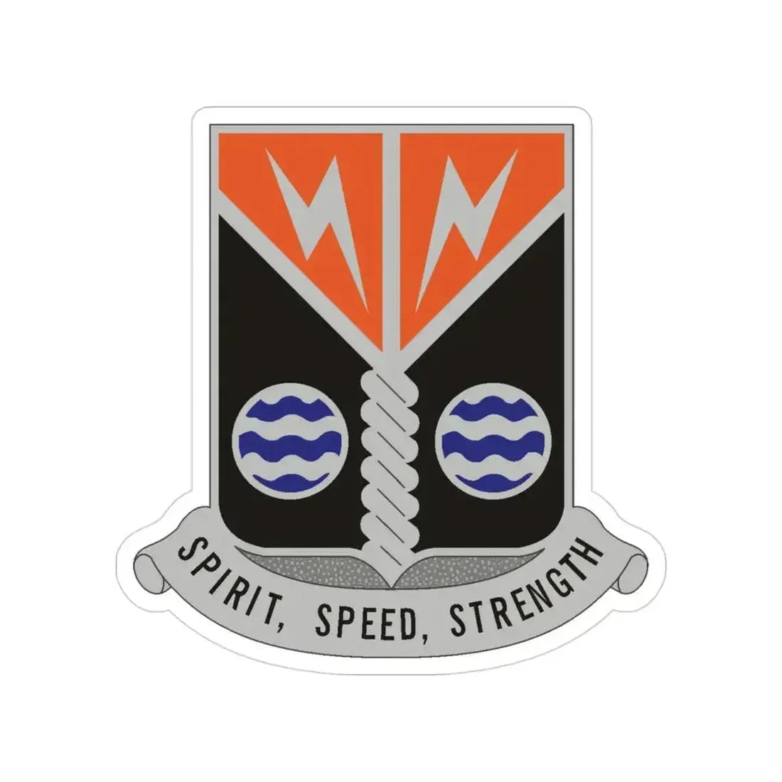 58 Signal Battalion (U.S. Army) Transparent STICKER Die-Cut Vinyl Decal 3 Inch - The Sticker Space