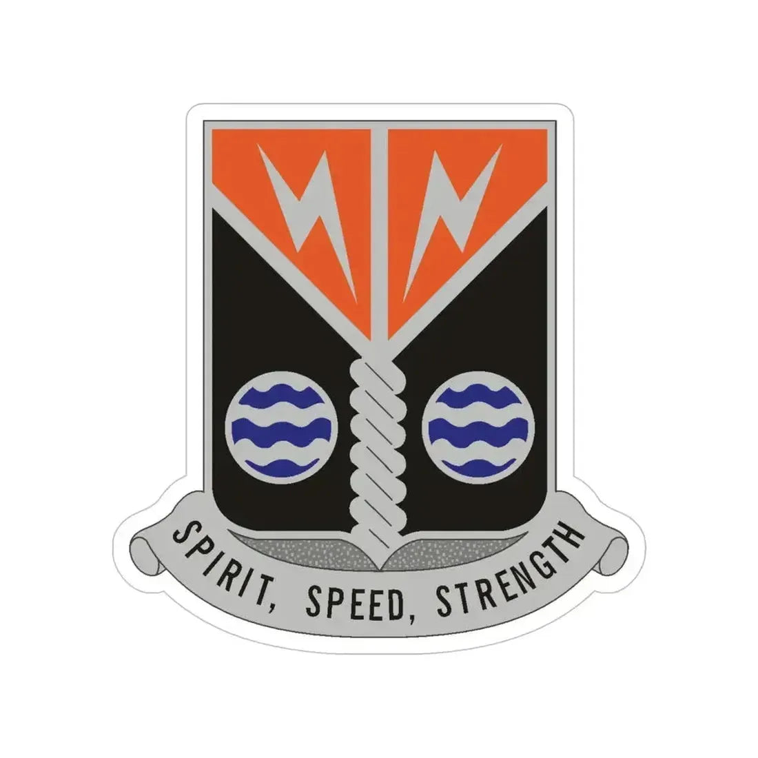 58 Signal Battalion (U.S. Army) Transparent STICKER Die-Cut Vinyl Decal 5 Inch - The Sticker Space