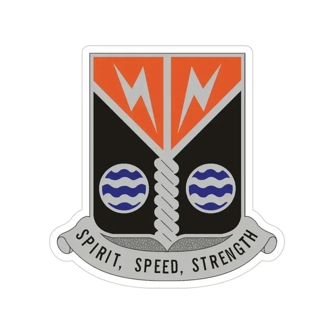 58 Signal Battalion (U.S. Army) Transparent STICKER Die-Cut Vinyl Decal 5 Inch - The Sticker Space