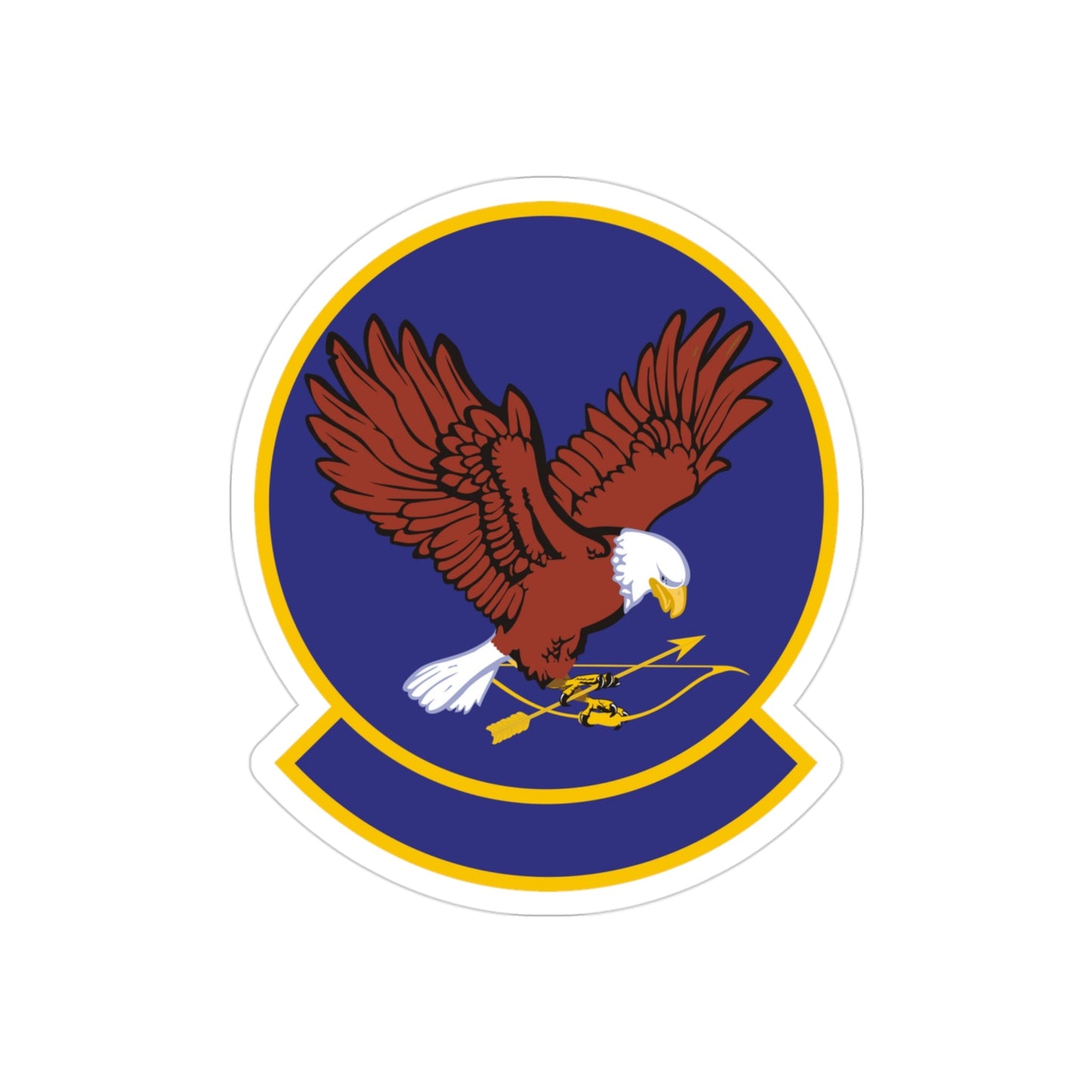 58 Training Squadron AETC (U.S. Air Force) REVERSE PRINT Transparent STICKER-3" × 3"-The Sticker Space