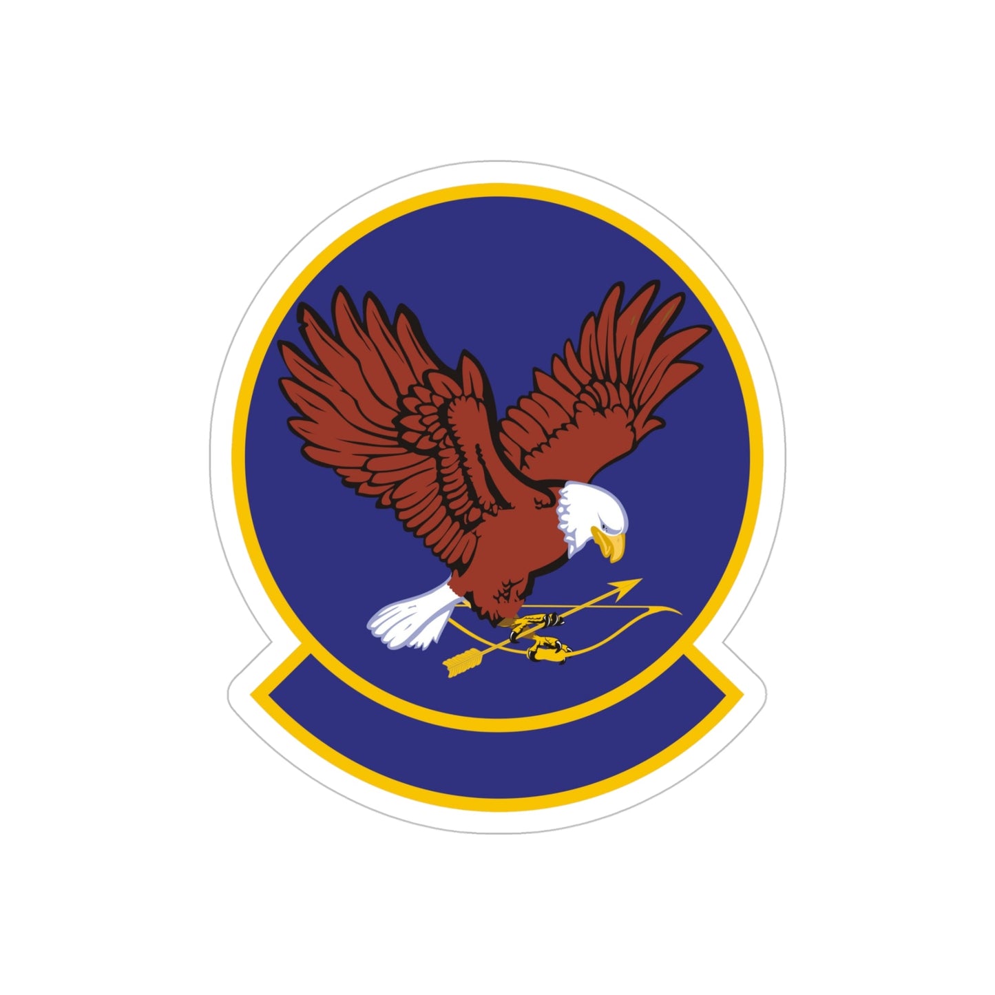 58 Training Squadron AETC (U.S. Air Force) REVERSE PRINT Transparent STICKER-5" × 5"-The Sticker Space