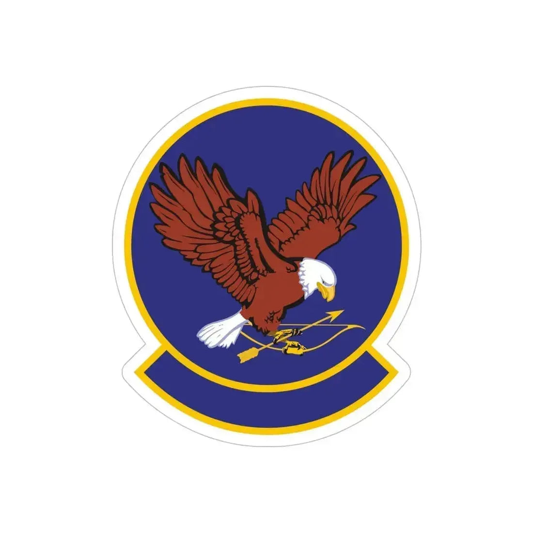 58 Training Squadron AETC (U.S. Air Force) REVERSE PRINT Transparent Die-Cut STICKER 6 Inch Die-Cut Transparent - The Sticker Space