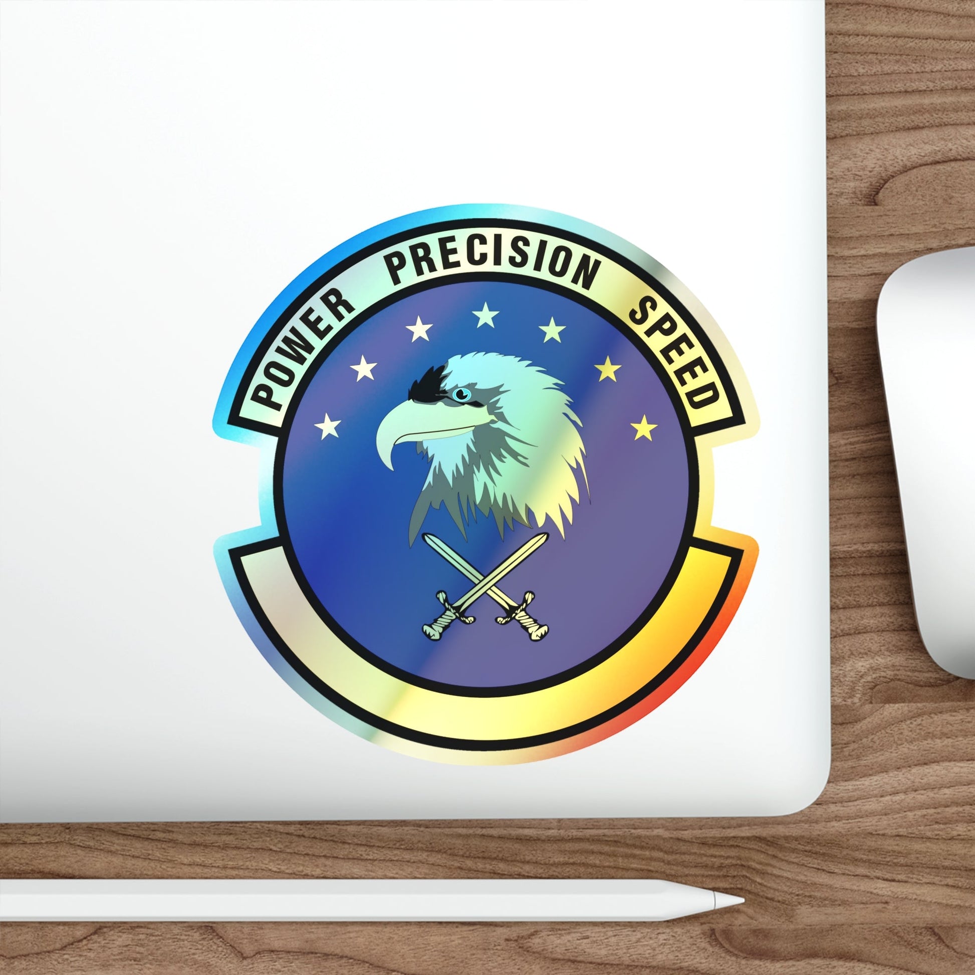 580 Software Engineering Squadron AFMC (U.S. Air Force) Holographic STICKER Die-Cut Vinyl Decal-The Sticker Space