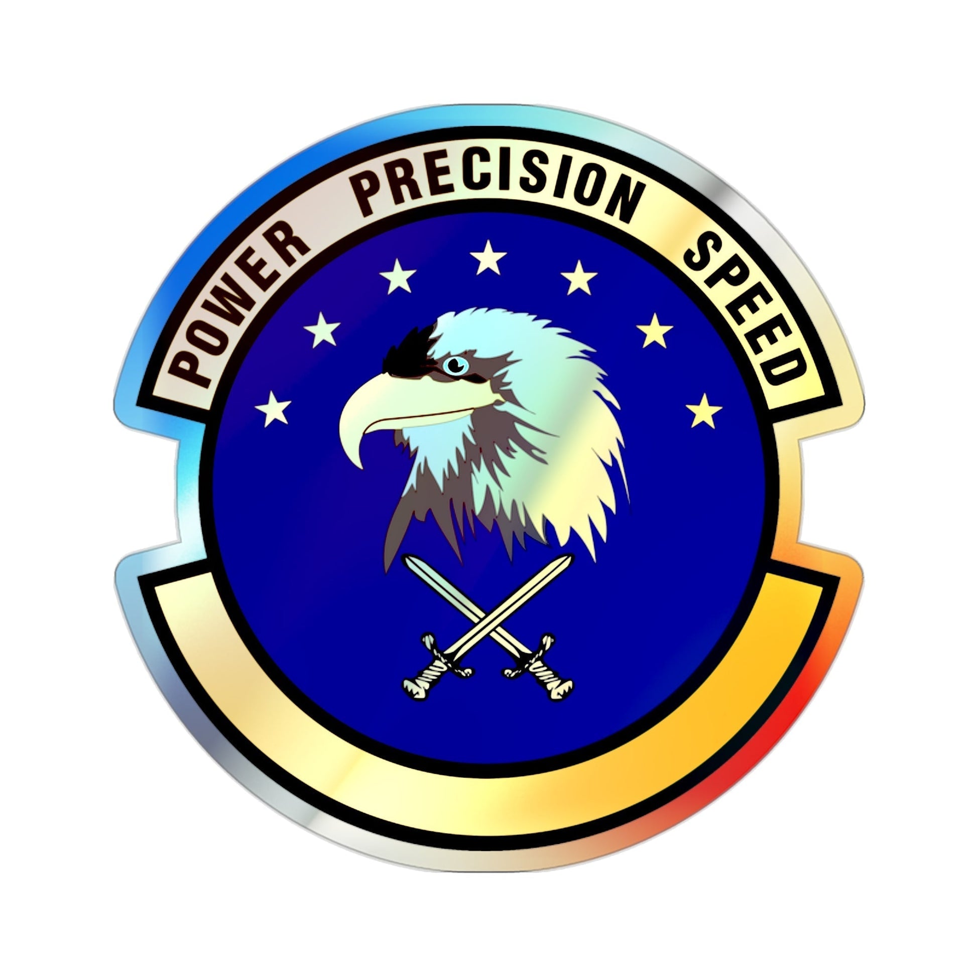 580 Software Engineering Squadron AFMC (U.S. Air Force) Holographic STICKER Die-Cut Vinyl Decal-2 Inch-The Sticker Space