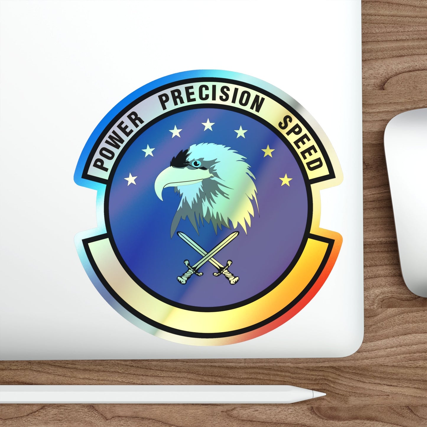 580 Software Engineering Squadron AFMC (U.S. Air Force) Holographic STICKER Die-Cut Vinyl Decal-The Sticker Space