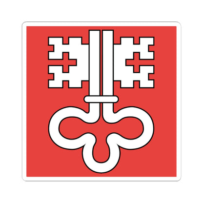 Flag of Canton of Nidwalden (Switzerland) STICKER Vinyl Kiss-Cut Decal