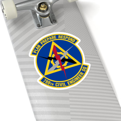 788 Civil Engineer Squadron AFMC (U.S. Air Force) STICKER Vinyl Kiss-Cut Decal