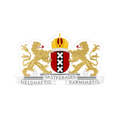 Amsterdam wapen (Netherlands) (Coat of Arms) STICKER Vinyl Kiss-Cut Decal