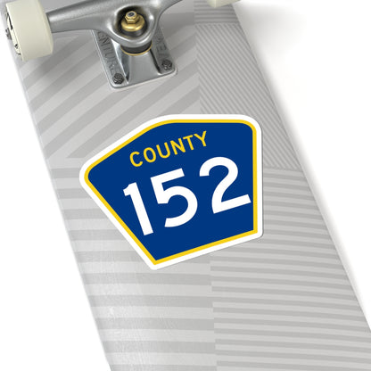 County 152 MN (Minnesota) (Road Sign) STICKER Vinyl Kiss-Cut Decal
