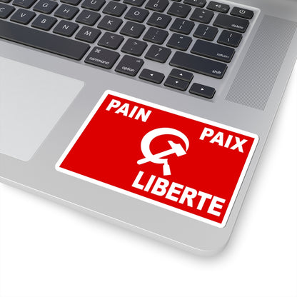 Flag of Algerian Communist Party (Algeria) STICKER Vinyl Kiss-Cut Decal