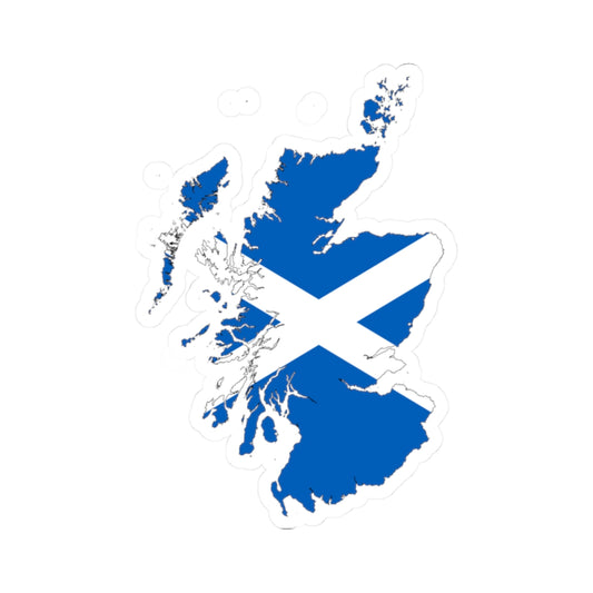 Scotland-Flagmap (Scotland) STICKER Vinyl Kiss-Cut Decal