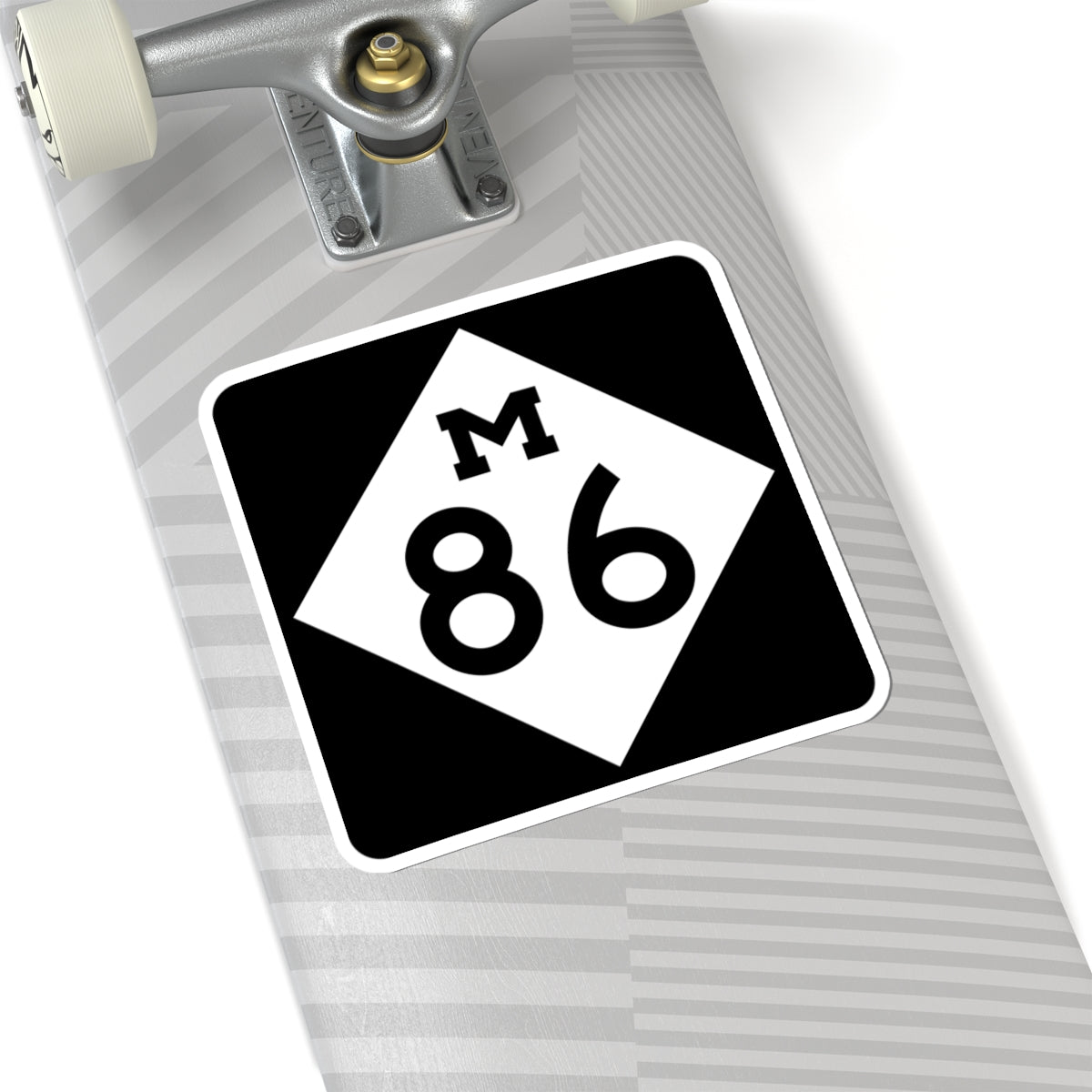 M-86 (Michigan) (Road Sign) STICKER Vinyl Kiss-Cut Decal