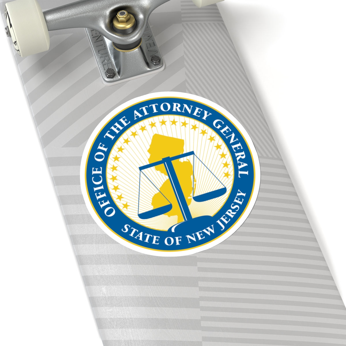 Seal of the Attorney General of New Jersey - STICKER Vinyl Kiss-Cut Decal