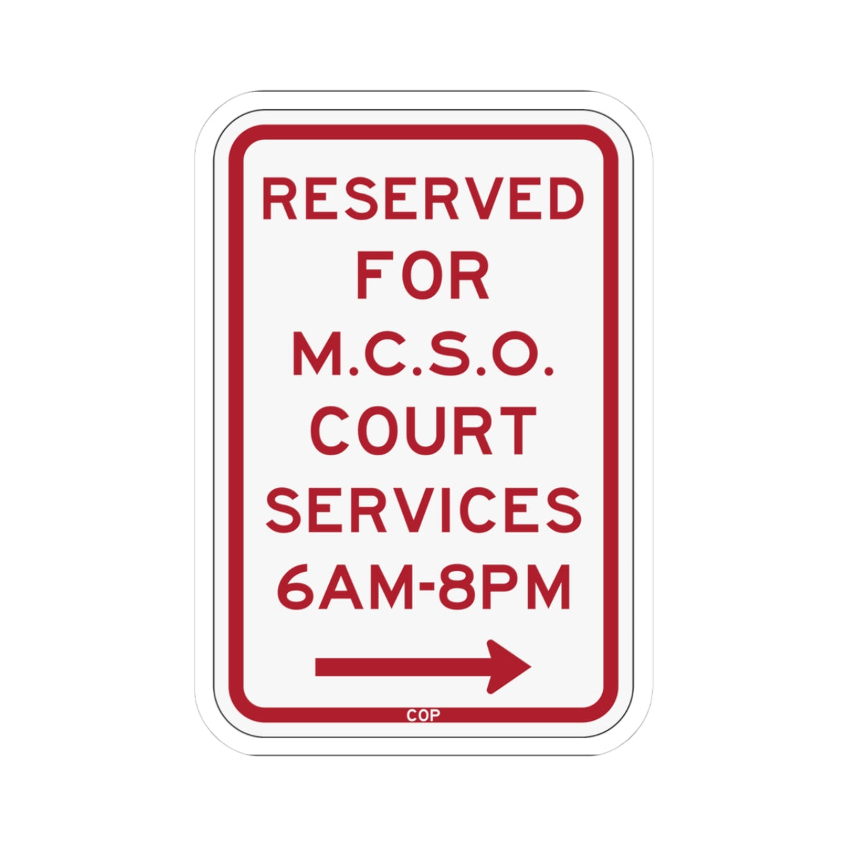 PBOT Road sign P4385R (Oregon) (Road Sign) STICKER Vinyl Kiss-Cut Decal