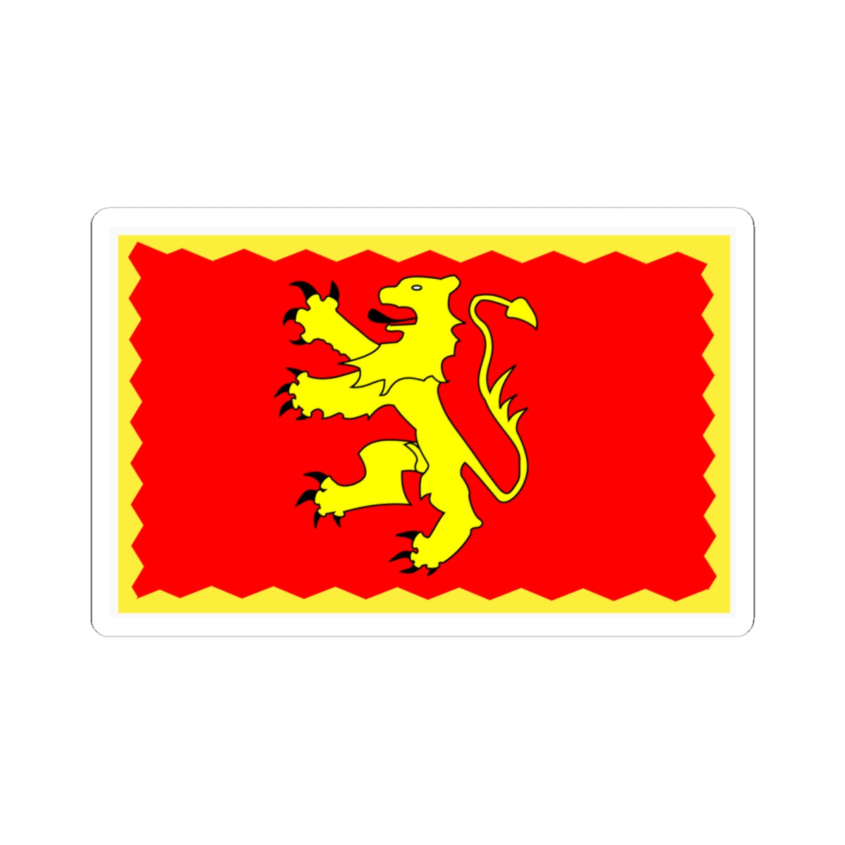 Flag of Deheubarth (United Kingdom) STICKER Vinyl Kiss-Cut Decal