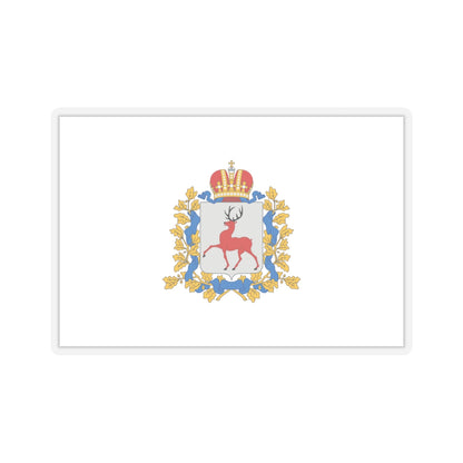 Flag of Nizhny Novgorod Oblast Russia - STICKER Vinyl Kiss-Cut Decal