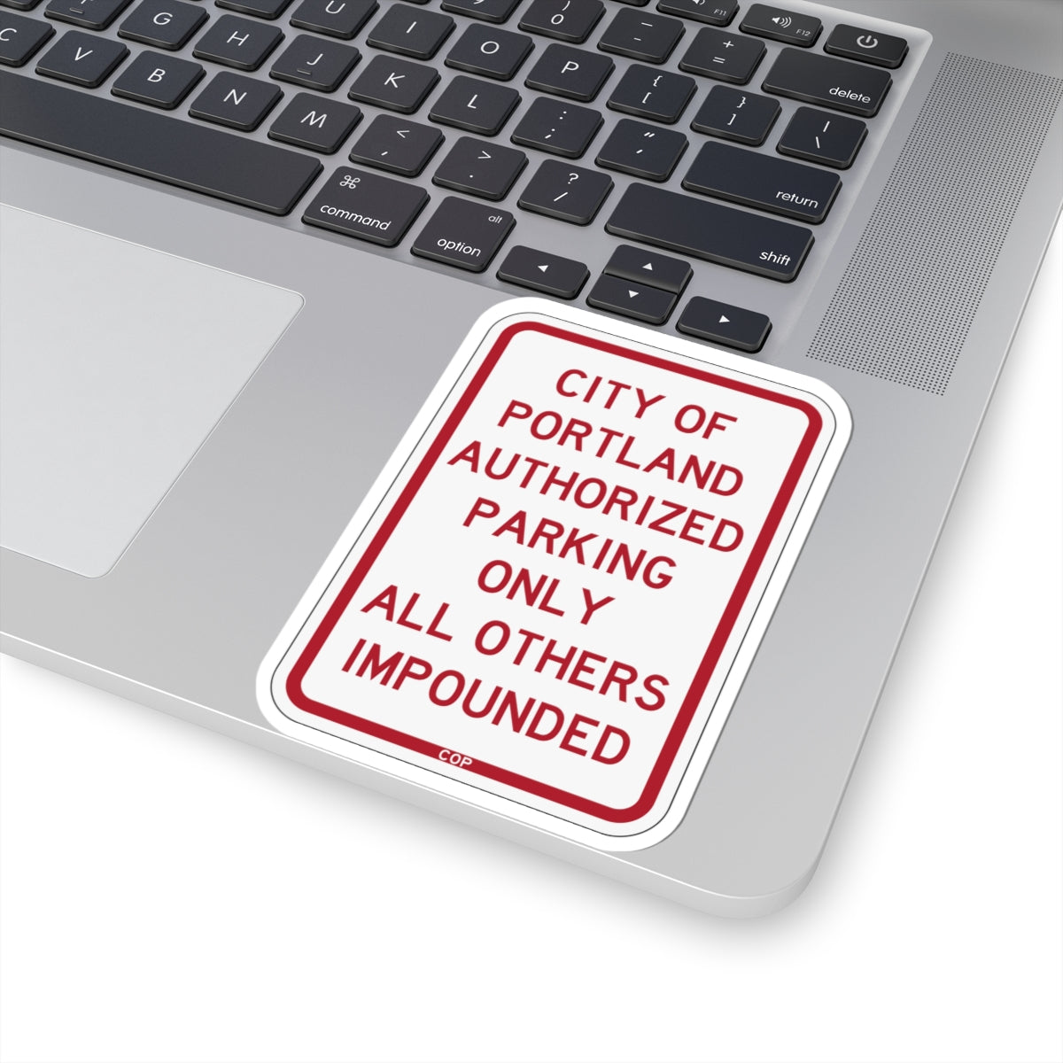 PBOT Road sign P4020 (Oregon) (Road Sign) STICKER Vinyl Kiss-Cut Decal