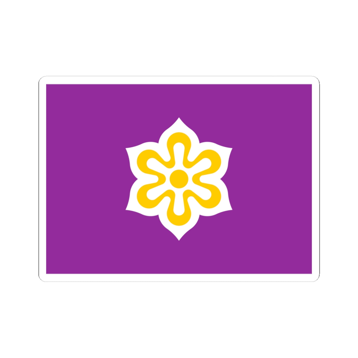 Flag of Kyoto Prefecture (Japan) STICKER Vinyl Kiss-Cut Decal