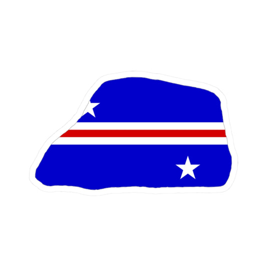 Jarvis Island flag map local (United States) STICKER Vinyl Kiss-Cut Decal