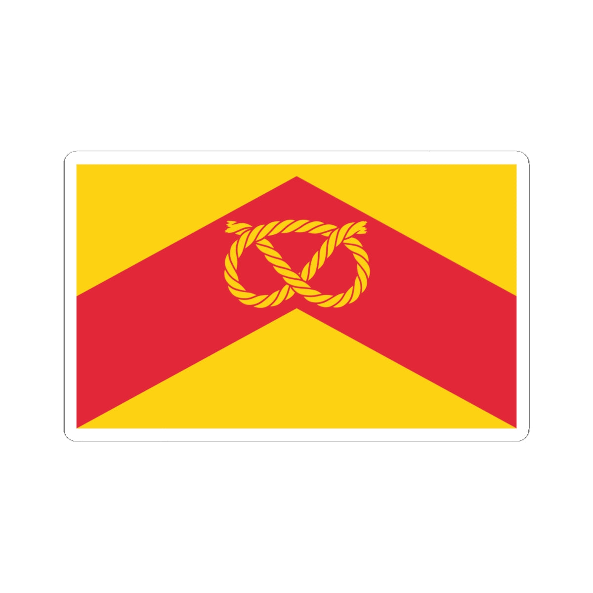 Staffordshire Flag (England) STICKER Vinyl Kiss-Cut Decal