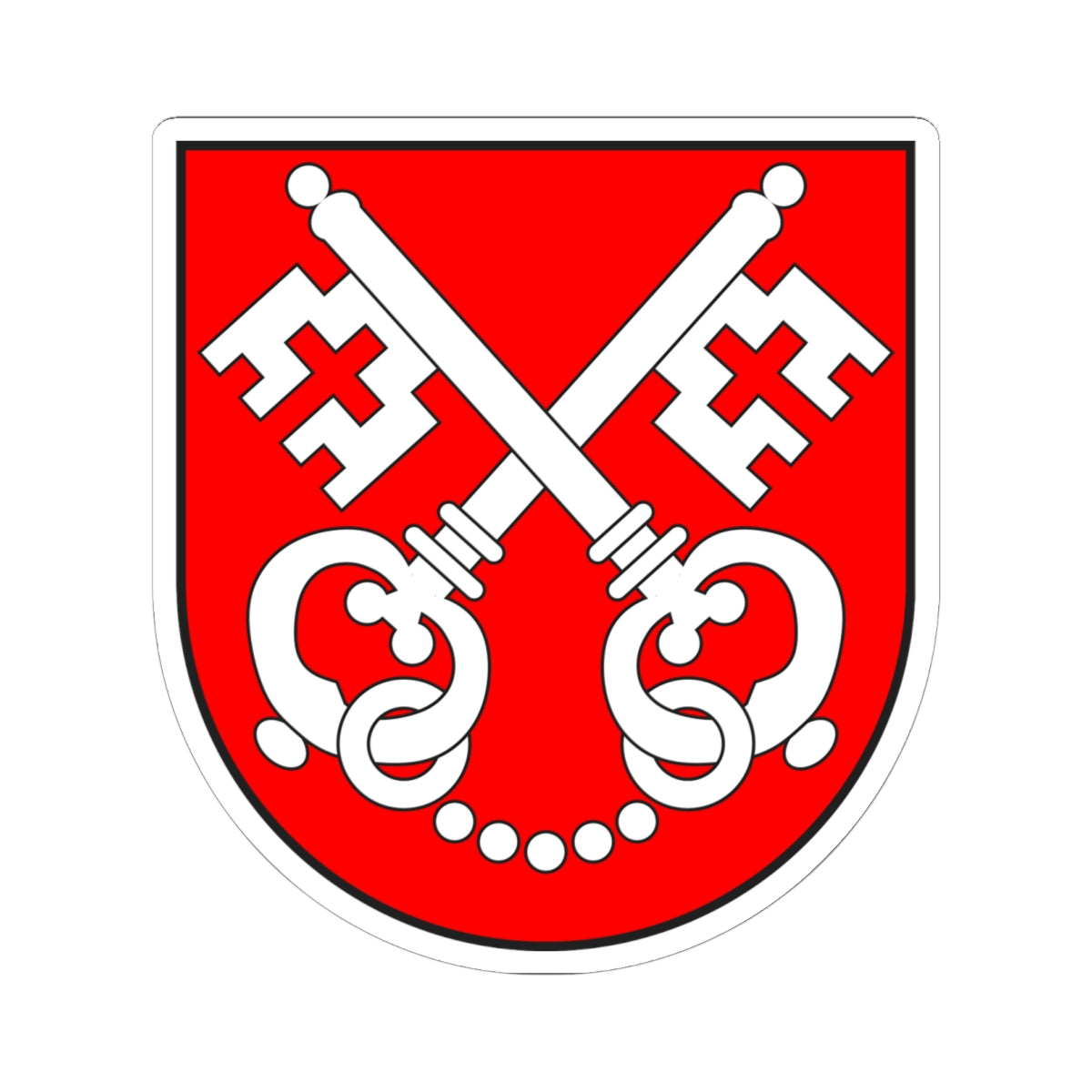 Poschiavo wappen (Switzerland) (Coat of Arms) STICKER Vinyl Kiss-Cut Decal