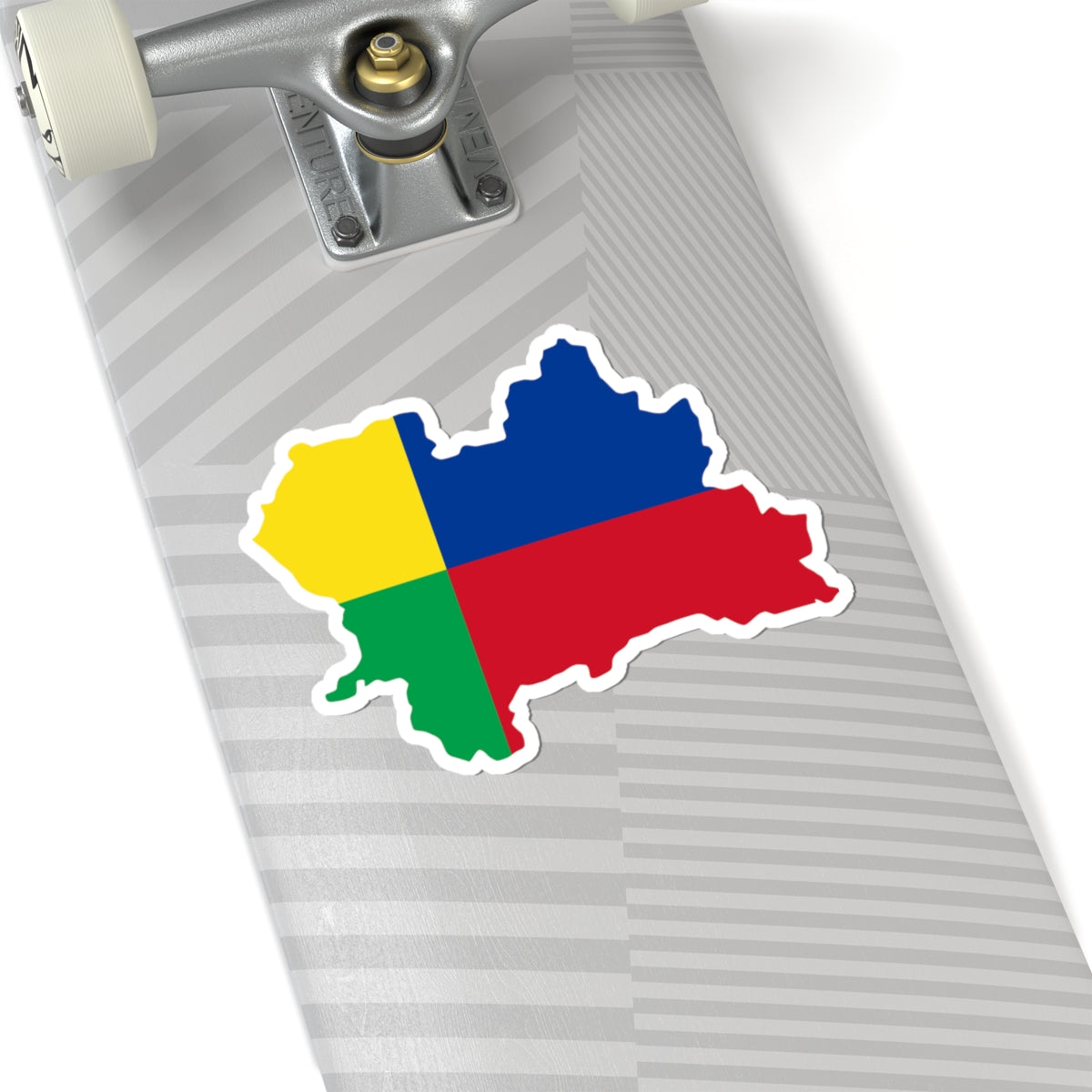 Flag Map Of The Zilina Region (Slovakia) STICKER Vinyl Kiss-Cut Decal
