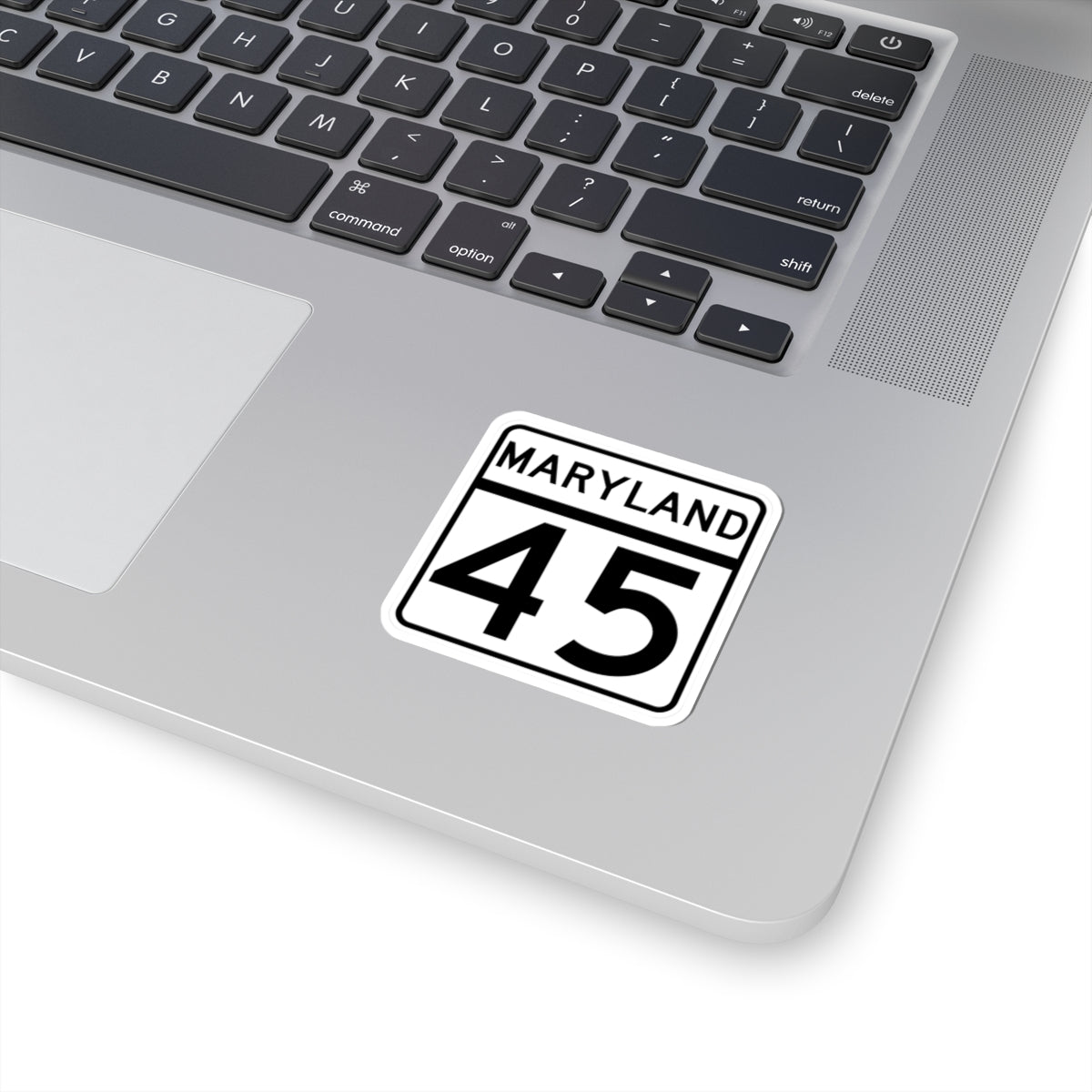 MD Route 45 (Maryland) (Road Sign) STICKER Vinyl Kiss-Cut Decal